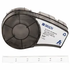 Continuous label roll cartridge integrating label and ribbon for streamlined installation. Compatible with M211 printer series. Material withstands autoclave sterilization and cryogenic temperatures, suitable for laboratory, medical device, and cold-chain identification.
