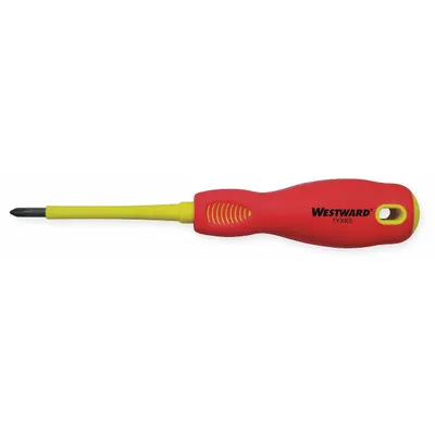 WESTWARD Insulated Phillips Screwdriver: Std Lg, Not ESD Safe, Not Tether Capable - Insulated Phillips Screwdrivers