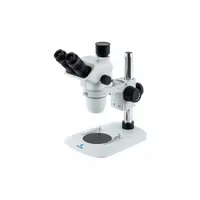 ACCU-SCOPE Microscope: Stereo, Trinocular, 0.67X to 4.5X, 22 mm Optical Field of View, Std, 100 mm (MPN 3076-PS)