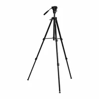 LEICA Tripod: Folding, 2 3/16 ft – 5 7/8 ft, Adj/Flat Head, Carrying Strap/Case, Aluminum (MPN TRI 105)