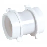 APPROVED VENDOR Coupling: Plastic, White, 1 1/2 in Nominal Pipe Size, Slip (MPN 35331)