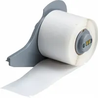 Wraparound Label: 4 in x 1 1/2 in, 1 1/2 in, Self-Extinguishing Vinyl, White (Matte) (MPN M7-109-417)