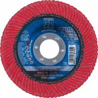 PFERD Flap Disc: Radial, 4-1/2" x 7/8", Ceramic, 60 Grit, Fiberglass Bk, High Density, CO SGP CURVE (MPN 67381)