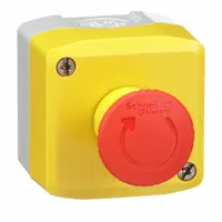 SCHNEIDER Control Station: Mushroom Head Push Button, 0 Pilot Lights, 1NO/2NC, Emergency Stop (MPN XALK178GH7)