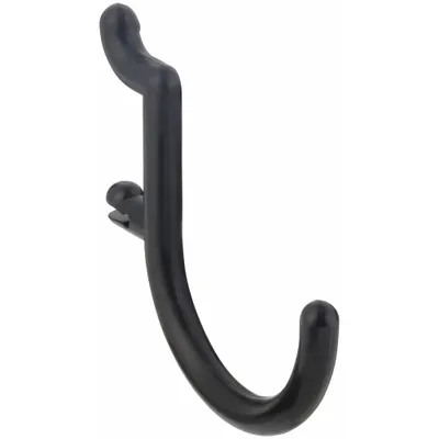 FUNCTIONAIRE J-Hook: 1/4 in Peg Hole, For 1 in Pegboard Hole Spacing - Hooks for Round-Hole Pegboard