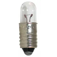 APPROVED VENDOR Incandescent Bulb: Incandescent, Midget Screw (E5), (T) Tubular, T1-3/4, 1769, White (MPN 1769-10PK)