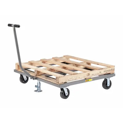LITTLE GIANT Open-Deck Steel Pallet Dolly with Handle - Open-Deck Steel Pallet Dollies with Handle