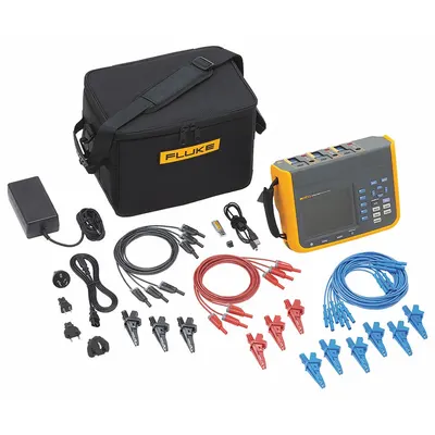 FLUKE Power Quality Analyzer: For Three Phase, CAT III 1000V/CAT IV 600V, IP50 - Power Analyzers
