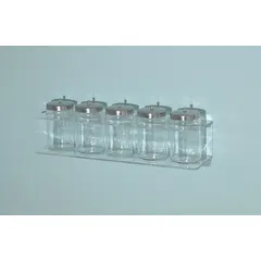 Sundry Jar Rack, Acrylic, Clear