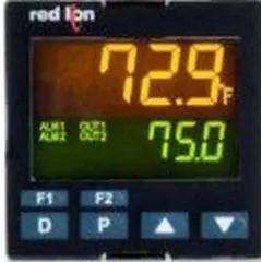 1/4 DIN PID temperature controller with analog display, operating on 24V DC. Features two relay outputs and two relay alarms (Form A, Form C). Supports 0 to 50 mA current and accepts sensor types B, E, J, K, L, R, RTD, S, T, TXK, U. Used for precise temperature regulation in industrial processes.