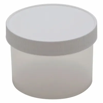 DYNALON Laboratory Jar: Polypropylene, Polypropylene, 8.5 fl oz, 89 mm Body Dia - Polypropylene Lab Jars