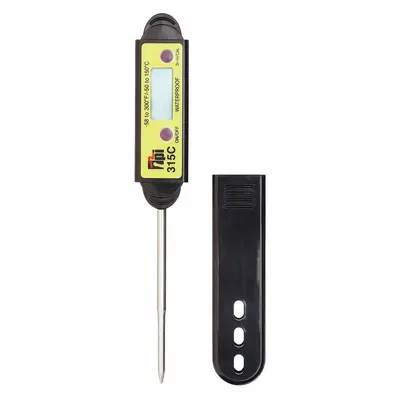 TEST PRODUCTS INTL. Digital Thermometer: -58°F to 300°F /-50°C to 150°C, ±2°F/1°C - Industrial Digital Pocket Thermometers