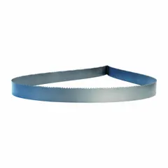 General purpose bi-metal band saw blade for cutting ferrous and non-ferrous metals. Features a Classic design with variable cutting edge, 3/4 in blade width, and 8/12 tooth pitch. Length 9 ft 3 in. Manufacturer part number 88863CLB92820.