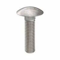 Carriage Bolt: Square Neck, 1/2"-13 Thread Size, 2 in lg, Stainless Steel, 316, Plain (MPN BULK-BOLT-4970)