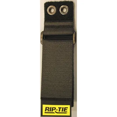 RIP-TIE Hook-and-Loop Cinch Strap: 16 in Lg, 4.00 in, 2 in Wd, 90 lb Tensile Strength - Grommet Mount Hook-and-Loop Cable Ties