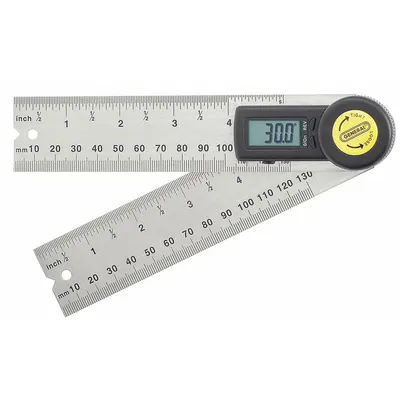GENERAL TOOLS Digital Angle Finder: 0°to 360°, Included, 5 in x 1 3/8 in, LCD - Digital Protractors