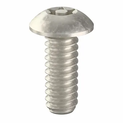 TAMPER PRUF SCREW Tamper Resistant Screw: #10-24 Thread Size, 1/2 in Lg, Stainless Steel - Button Head Tamper-Resistant Machine Screws