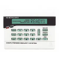NAPCO Intrusion System Alphanumeric Keypads: 4 3/8 in Overall Ht, 1 1/8 in Overall Lg, LCD (MPN GEM-RP2ASE2)