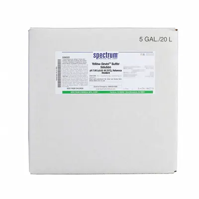 SPECTRUM Buffer - pH 7.00 - Yellow: Lab, 20 L Volume, Liquid, pH 7.00 +/-001 @ 25°C - pH Buffers
