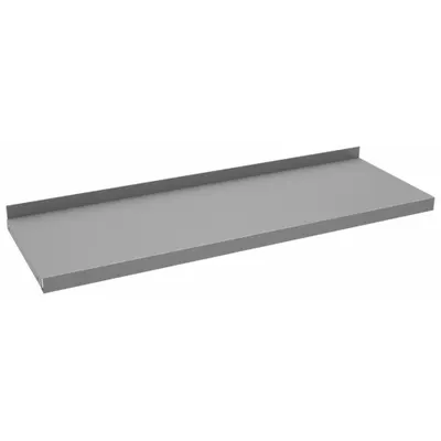 TENNSCO Modular Unit Shelf: 42 in Overall Wd, 14 in Overall Dp, Gray, Steel, Steel - Shelves for Workbenches