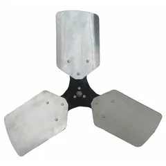 This blade propeller is designed for use with HVAC and refrigeration fan or blower unit model 1YNW3. It provides air movement for ventilation, cooling, and exhaust applications in industrial and commercial systems.