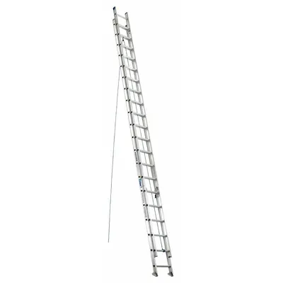 WERNER Extension Ladder: 40 ft Ladder Size, Aluminum, 250 lb Load Capacity, 86 lb Wt - Lightweight Aluminum Extension Ladders
