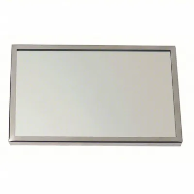 SEE ALL INDUSTRIES Bathroom Mirror: Rectangular, Acrylic, 36 in Overall Ht, 24 in Overall Wd - Tamper-Resistant Bathroom Mirrors