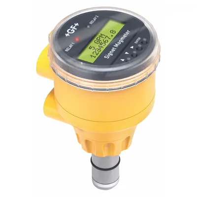 SIGNET Magmeter Flow Sensor: Display Magmeter, Insertion, Polypropylene, Viton - Insertion-Style Magnetic Flowmeters for Water