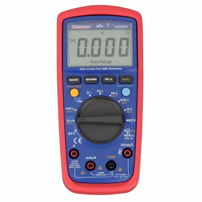 WESTWARD Digital Multimeter: TRMS, CAT III 600V, 600 V Max AC Volt Measurement - Standard Feature Multimeters