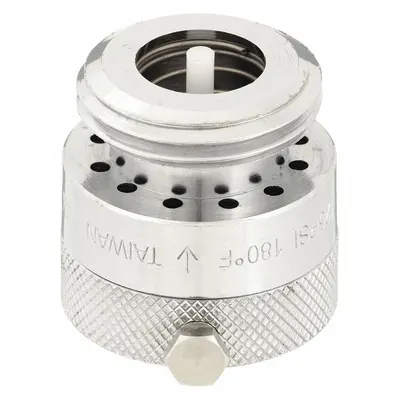 CHICAGO FAUCETS Vacuum Breaker: Brass, Chrome, 125 psi Max. Pressure - Faucet Vacuum Breaker Parts