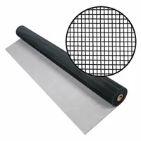 PHIFER Replacement Screen: Aluminum, Black, 18 x 16 Mesh Size, 4 ft Wd, 50 ft Lg, 0.01 in Wire Dia (MPN 3001258)