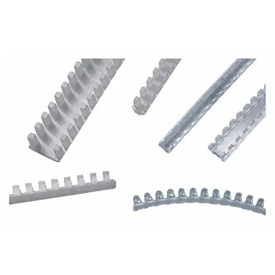 PANDUIT Grommet Edging: Nylon 6/6, Natural, 0.18 in Wd, 0.16 in Dp, 0.09 in Max. Panel Thick - Slotted Grommet Edging