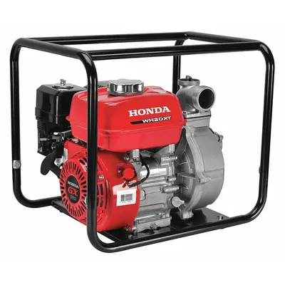 HONDA Engine Driven Pump: 5 1/2 hp, 2 in MNPT, 2 in MNPT, 119 gpm Flow Rate @ 20 Ft. of Head - High-Pressure Engine-Driven Water Pumps