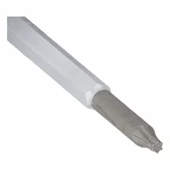 This preset torque screwdriver delivers a fixed torque of 0.7 ft-lb with a click-type mechanism for audible indication. It features a T7 tip and is suited for precision fastening tasks in assembly and maintenance applications.