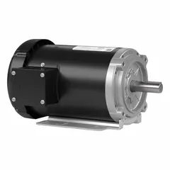 Totally Enclosed Fan Cooled (TEFC) motor rated 1 hp, 208-230/460V AC, 60 Hz, 1,765 RPM, with full load current 3.3/1.65 A. Suitable for general-purpose industrial applications such as pumps, fans, conveyors, and compressors.