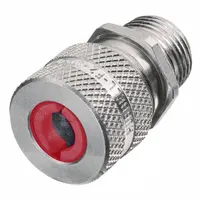 Liquid Tight Cord Connector: Aluminum, 1/2 in MNPT, 0.19 in to 0.25 in, Silver, 1 5/8 in Overall Lg (MPN SHC1021)