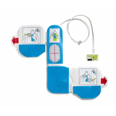 ZOLL Adult Electrode Pad, 33 1/2 in Cable, 123 Lithium, 8900-0800-01 - Adult Electrode Pads