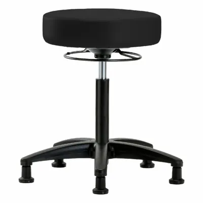 OEM Stool: Vinyl, Ht Range 19 3/4 in to 27 3/4 in, 17 in Seat Wd, 17 in Seat Dp - Vinyl Lab Stools
