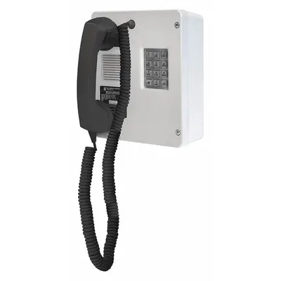 HUBBELL GAI-TRONICS Telephone: Surface Mount, Rugged Phones for Haz Areas, Keypad, 246-001H2 - Rugged Phones for Hazardous Areas