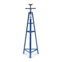 WESTWARD Support Stand: Threaded Rod with T-Handle, Triangle, 2 ton Load Capacity, Steel