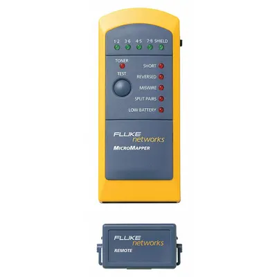 FLUKE NETWORKS Cable Tester: MicroMapper, Base Model, MT-8200-49A - Copper Cable Verification Testers