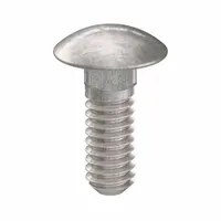 Carriage Bolt: Square Neck, 1/4"-20 Thread Size, 3/4 in lg, Stainless Steel, 316, Plain, 10 PK (MPN ZBOLT-4983)