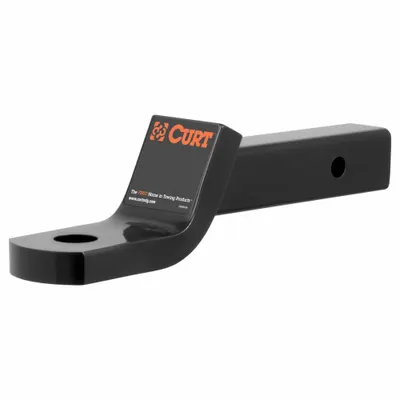 CURT Towing Ball Mount: IV, 1 1/4 in Compatible Ball Shank Dia, Ball Mount Ball Mount - Ball Mounts