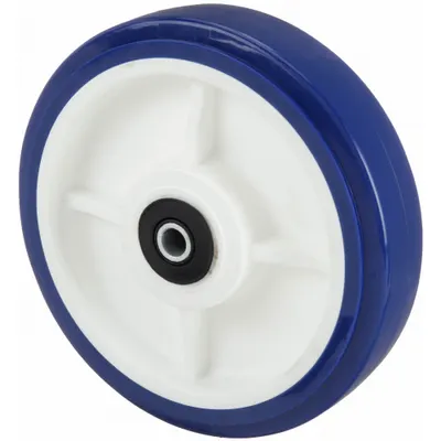 OEM Caster Wheel: 6 in Wheel Dia - Polyurethane Tread on Plastic Core Wheels