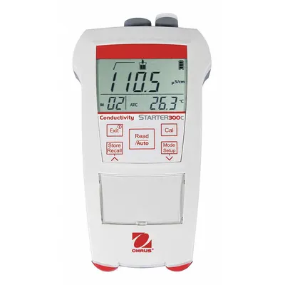 OHAUS Conductivity Meter: Conductivity/Total Dissolved Solids, ±0.5% FS, 199.9 mS/cm - Handheld Conductivity Meters