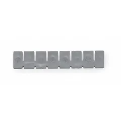 Clear divider for organizing drawer totes in medical carts. Includes one divider with 15 1/4 in overall width. Helps segment storage for supplies or instruments.