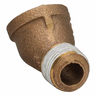 OEM APPROVED VENDOR 45° Brass Elbow - Threaded Low-Pressure Pipe Fittings for Potable Water with Thread Sealant