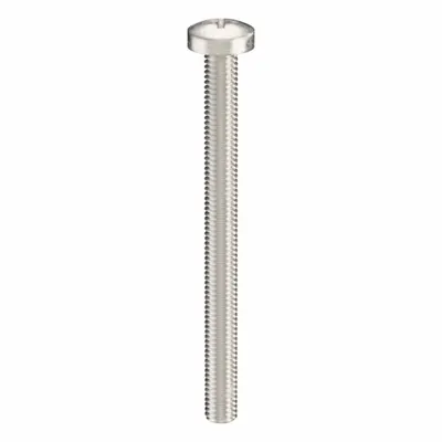 USA INDUSTRIALS Machine Screw: M5x0.80 Thread Size, 60 mm Lg, 18-8, Stainless Steel, Plain - Pan Head Machine Screws