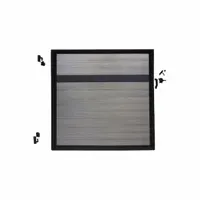 EUROFENCE Adjustable Fence Gate: 4 ft Overall Wd, 6 ft Overall Ht, Gray, Aluminum, Hardware Included (MPN EF 63400)