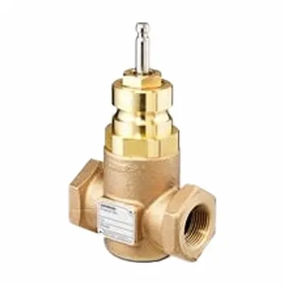 Siemens Hydronic Globe Valve: 2-Way, 40 CV Flow, 2 in Female NPT, Brass Body, Stainless Steel Stem - 2-Way NPT Connection Globe Valves